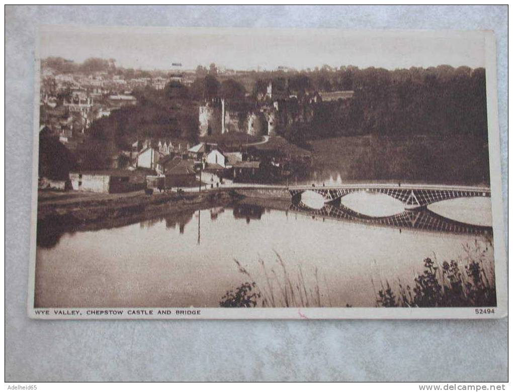 Wye Valley, Chepstow Castle And Bridge 1955 - Monmouthshire