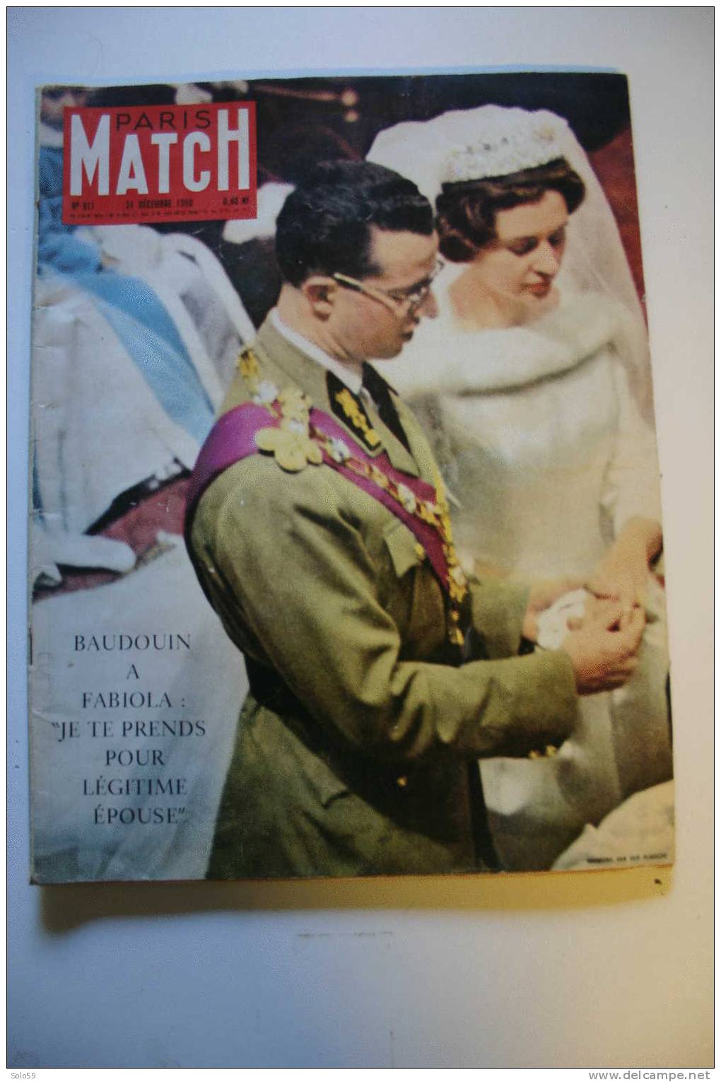 PARIS MATCH N° 611 24/12/60 Baudouin épouse Fabiola, évènement En AlgerieBON ETAT - People