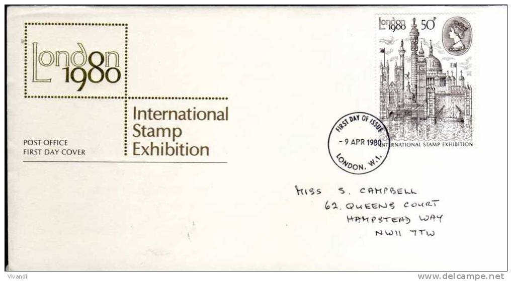 Great Britain - 1980 - "London 80" International Stamp Exhibition - FDC - 1971-1980 Em. Décimales