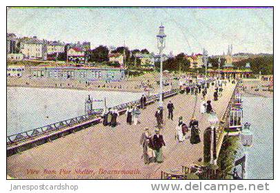 BOURNEMOUTH Dorset / (was Hampshire) - View From Pier Shelter  C 1908 - Bournemouth (depuis 1972)