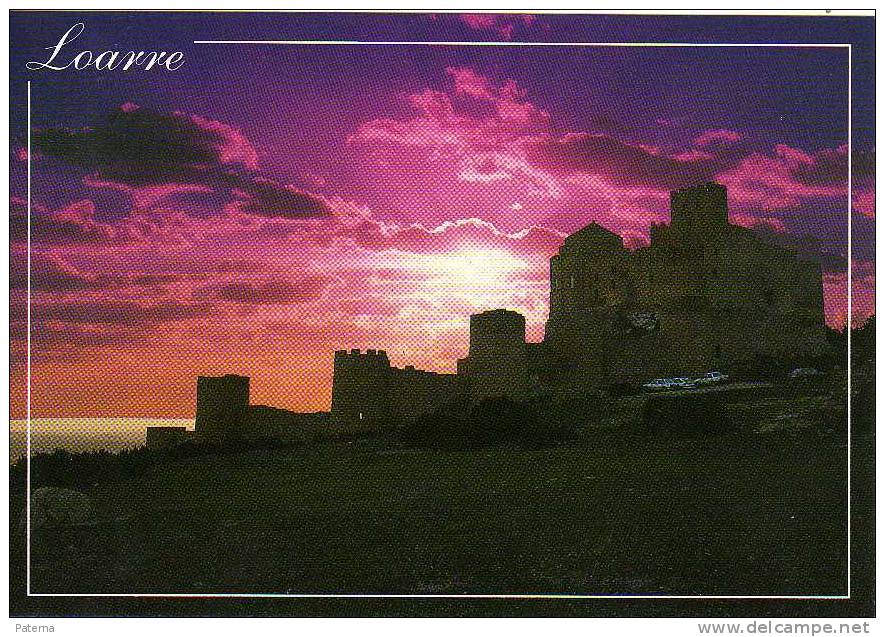 Castillo De LOARRE, ,( Huesca) ,  Atardecer , Post Card.,cartolina Postal - Huesca