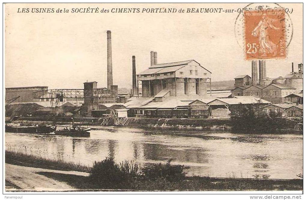 LES USINES De La SOCIETE Des CIMENTS PORTLAND De BEAUMONT-SUR-OISE - Beaumont Sur Oise