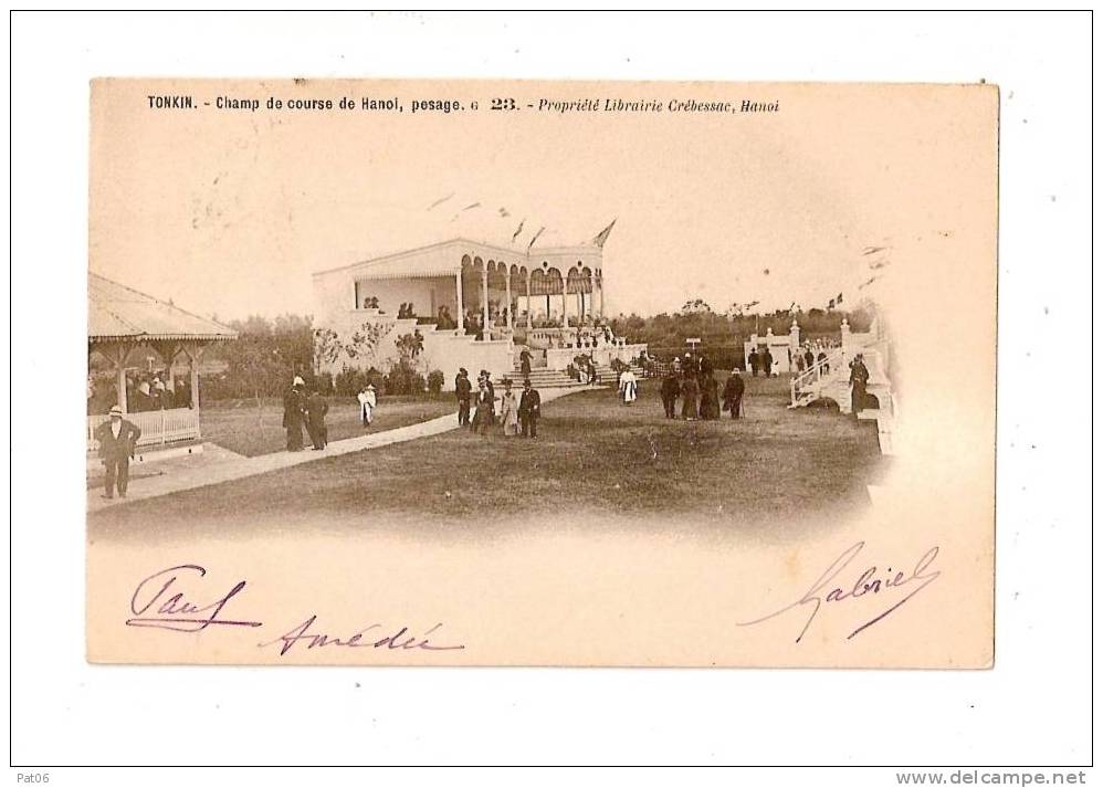 CPA    TONKIN HANOI  -  Obl.1903 - Andere & Zonder Classificatie