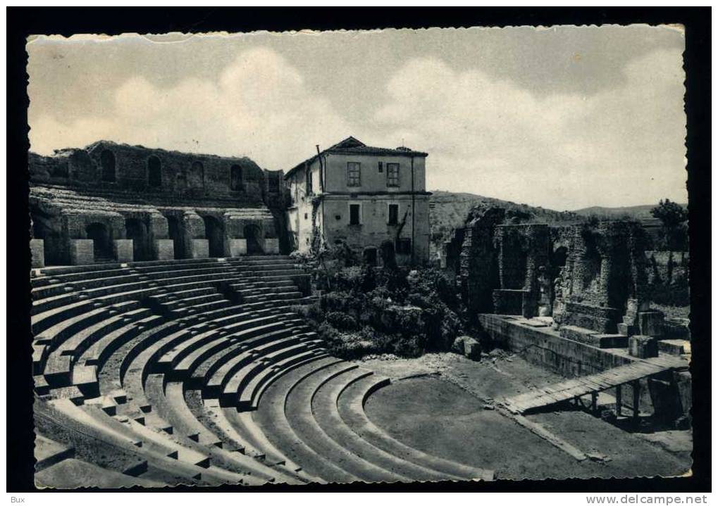 BENEVENTO - TEATRO ROMANO ---  CAMPANIA - -  VIAGGIATA  COME DA FOTO IMMAGINE LUCIDA - Benevento