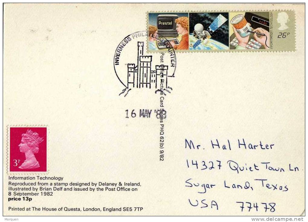 Postal Inverness Phil. Counter . Inglaterra 1988 Technology - Lettres & Documents