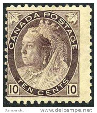 Canada 83 Mint Hinged 10c Victoria From 1898 - Unused Stamps