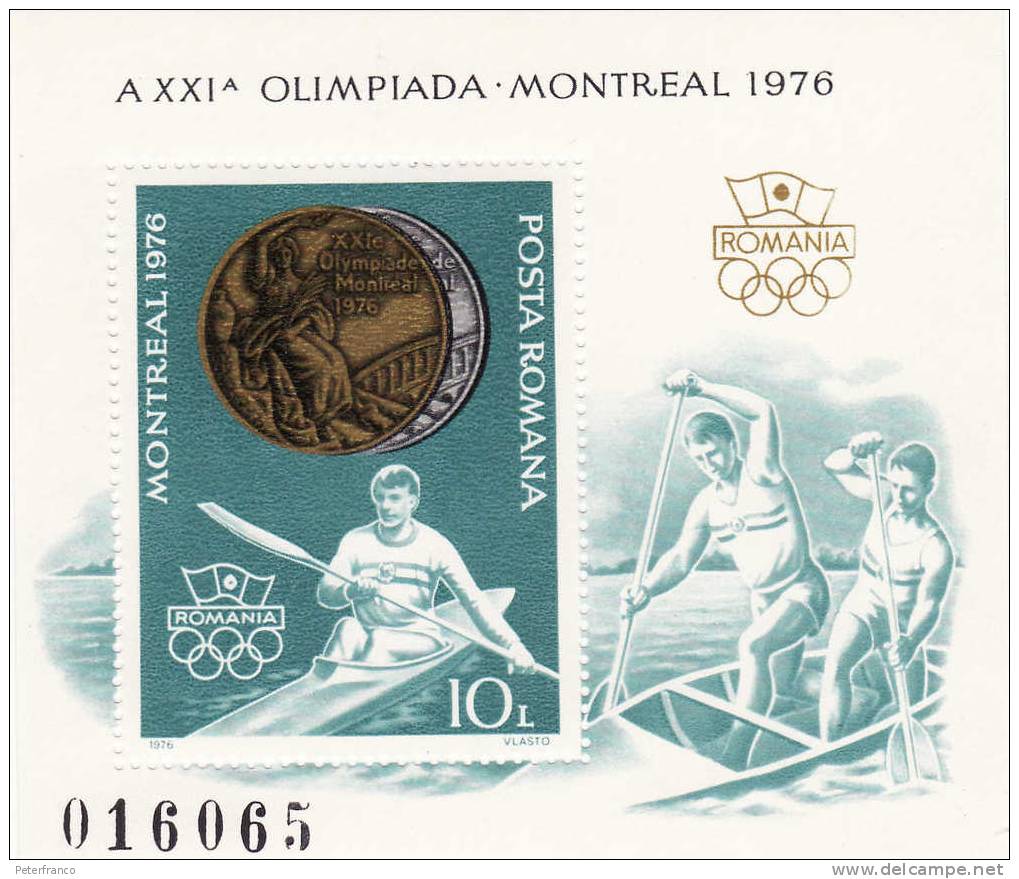 1976 Romania - Olimpiadi Di Montreal - Canoë