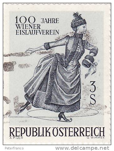Austria - 100 Anni Di Pattinaggio Viennese - Kunstschaatsen