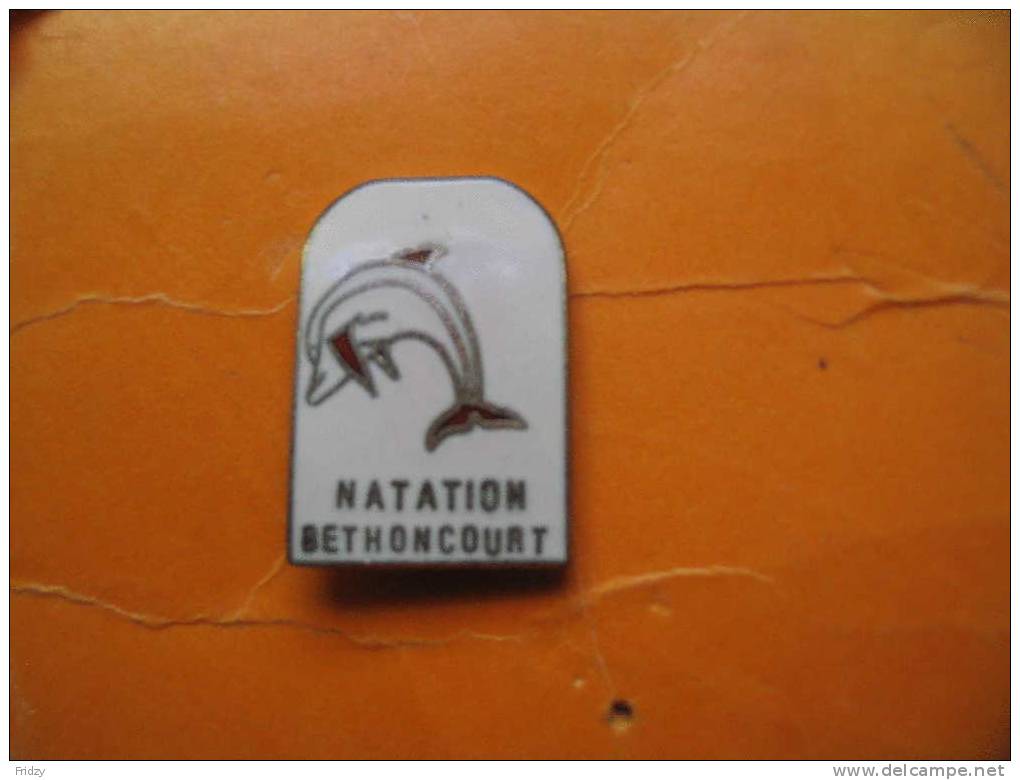 Pin's Natation De Bethoncourt Dauphin - Schwimmen