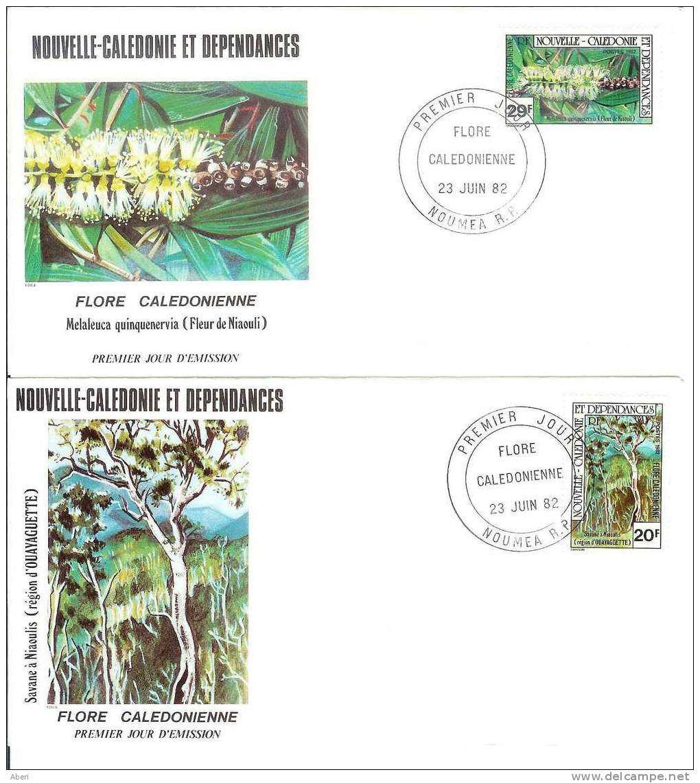 FDC 433  NOUVELLE CALEDONIE  N° 457; 458  FLORE CALEDONIENNE - FDC