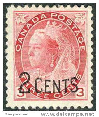 Canada 88 XF Mint Hinged Victoria From 1899 - Ungebraucht