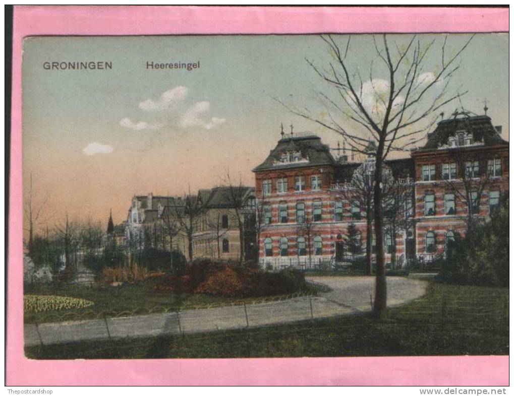 GRONINGEN HEERESINGEL DIVIDED BACK NETHERLANDS HOLLAND UNUSED EARLY POSTCARD - Groningen