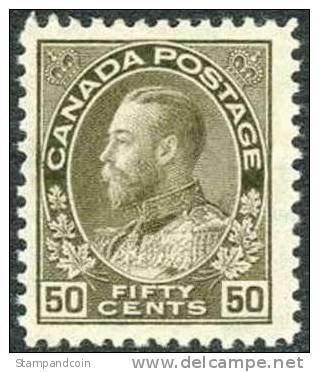 Canada 120 XF Mint Hinged 50c George V From 1920 - Unused Stamps