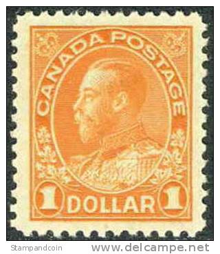 Canada 122 SUPERB Mint Hinged $1 George V From 1923 - Unused Stamps