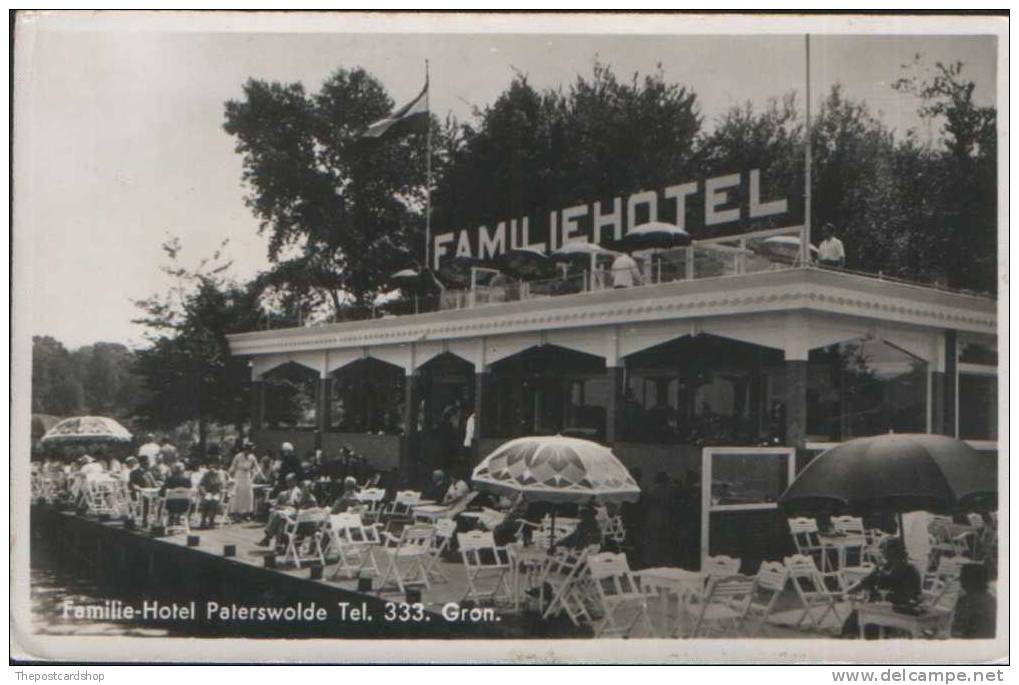 GRONINGEN FAMILIE-HOTEL PATERSWOLDE DIVIDED BACK NETHERLANDS HOLLAND UNUSED - Altri & Non Classificati