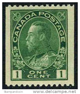 Canada 131 SUPERB Mint Hinged 1c George V Coil From 1915 - Rollo De Sellos