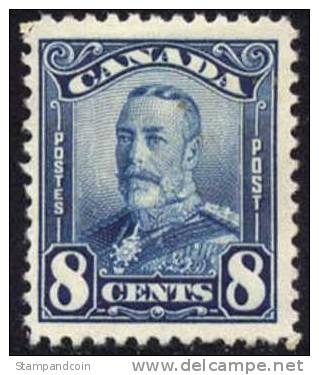 Canada 154 Mint Hinged 8c George V From 1928 - Unused Stamps