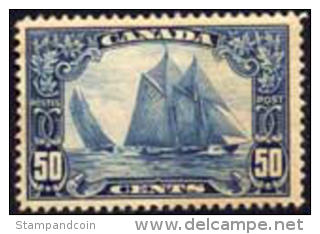 Canada 158 Mint Never Hinged 50c Schooner "Bluenose" From 1928 - Neufs