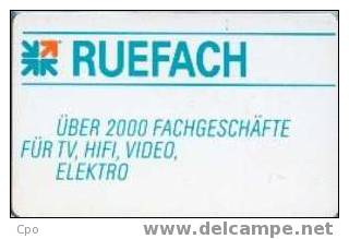 # GERMANY S16_91 Ruefach 12 Gd 07.91  Tres Bon Etat - S-Series: Schalterserie Mit Fremdfirmenreklame