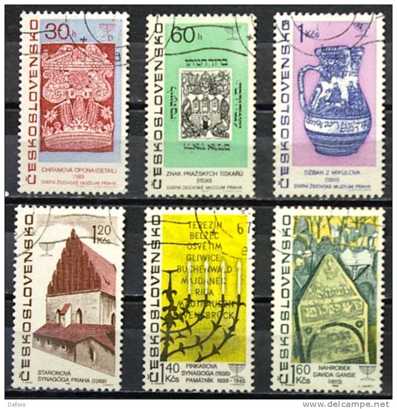 Tchécoslovaquie - 1967 - Vestiges Juifs - Jewish Relics - Oblitérés - Jewish