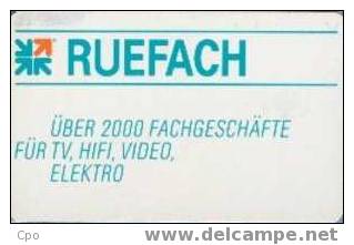 # GERMANY S66_92 Ruefach 12 Gd 09.92  Tres Bon Etat - S-Series: Schalterserie Mit Fremdfirmenreklame