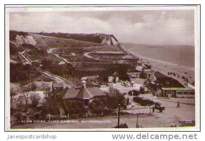 DORSET (was Hampshire) - Real Photo PCd.- BOURNEMOUTH - ALUM CHINE - Cliff Gdns. - Bournemouth (depuis 1972)