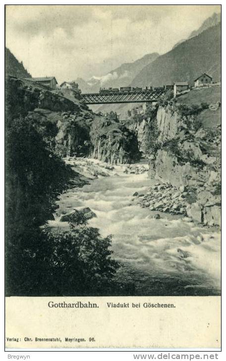 Suisse - CPA / AK Gothardbahn - Viadukt Bei Göschenen (train) - Göschenen