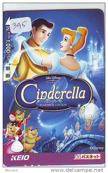 DISNEY Prepaidcard Japan (395) CINTERELLA *   Prepaid Karte Japan * Carte Prepayee Japon - Disney