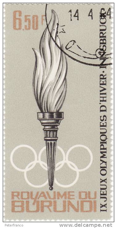 1964 Burundi - La Torcia Olimpica - Winter 1964: Innsbruck