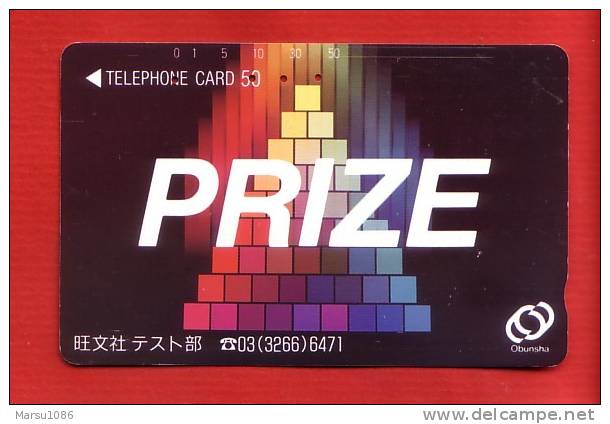 Japan Japon  Telefonkarte Phonecard -  Schach Chess Échecs 110 - 011 - Jeux