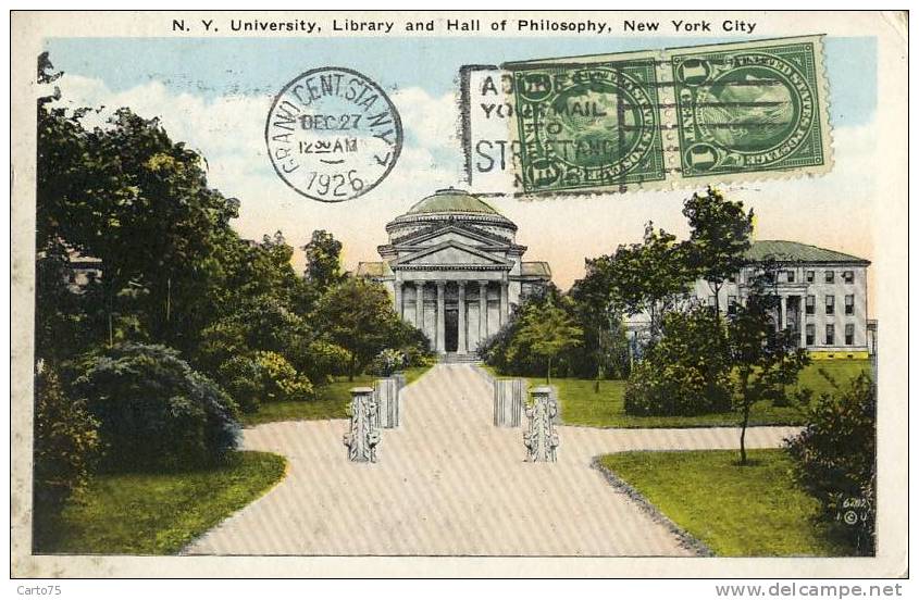Architecture - Bibliotheque - Université Philosophie - Ecole - New York - Monumentos