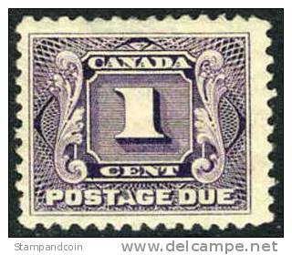 Canada J1 Mint Hinged 1c Postage Due From 1906 - Port Dû (Taxe)