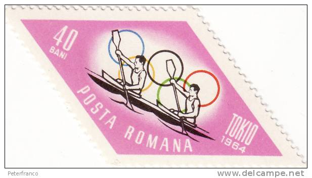 1964 Romania -   Olimpiadi Di Tokio - Canoa