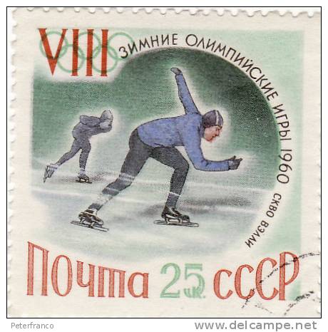 1960 Russia - Olimpiadi Invernali A Squaw Valley - Kunstschaatsen