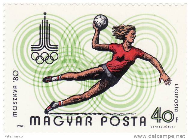 1980 Ungheria - Olimpiadi Di Mosca - Balonmano