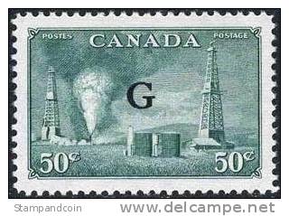 Canada O24 XF Mint Hinged 50c Official From 1950 - Overprinted