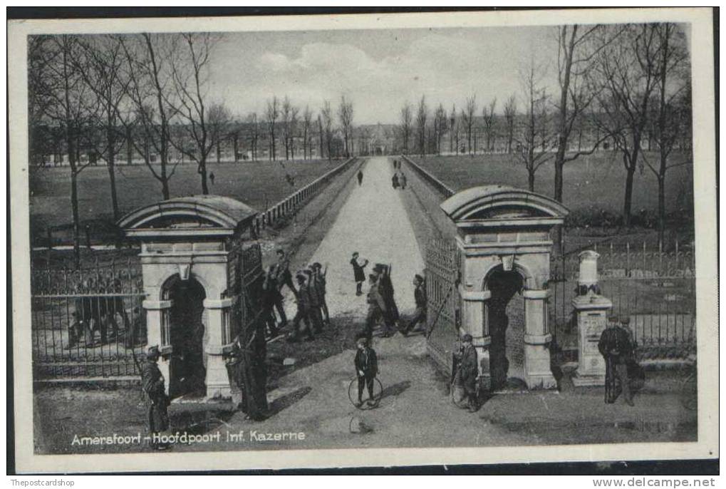 UTRECHT AMERSFOORT HOOFDPOORT INF KAZERNE Netherlands DIVIDED BACK HOLLAND USED BRIEFKAART - Amersfoort