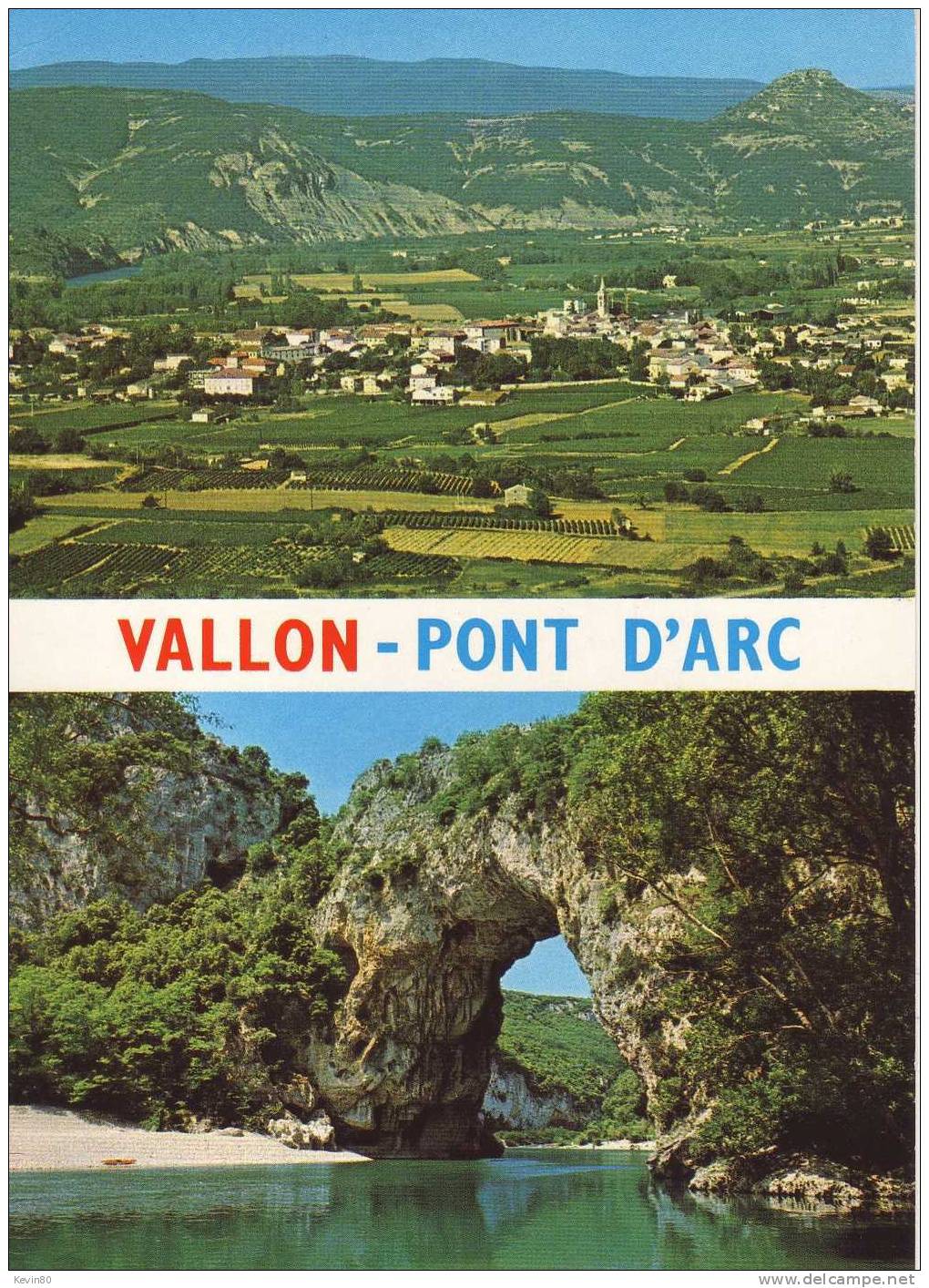 07 VALLON PONT D´ARC Le Village Le Pont D'Arc Cpm Couleur - Vallon Pont D'Arc