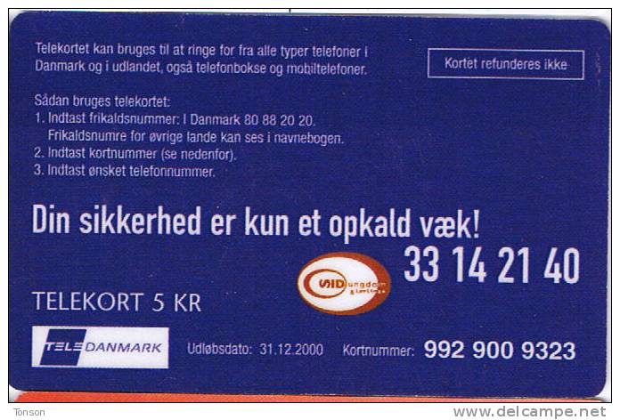 Denmark, CP 015, Sid Ungdom, Only 5000 Issued, 2 Scans. - Denmark