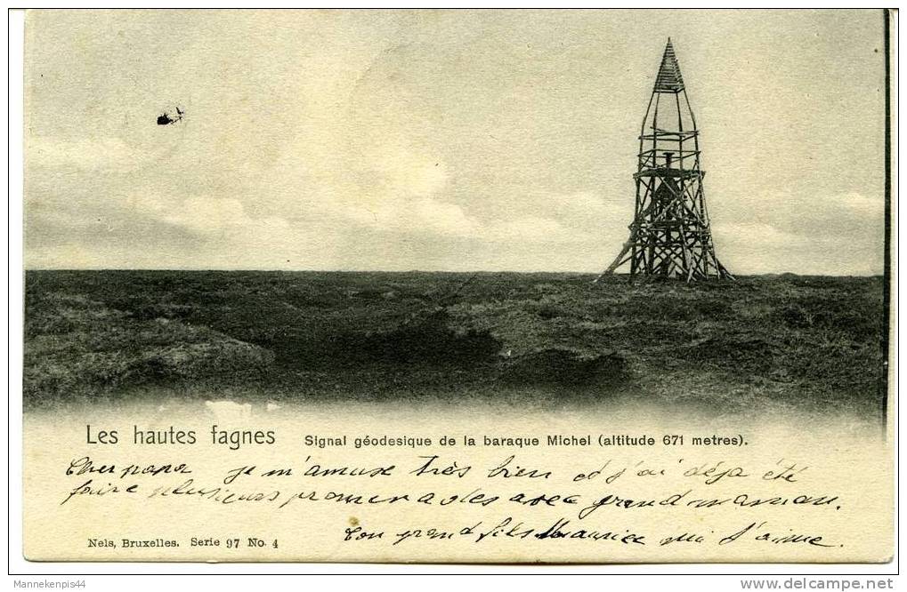 Les Hautes Fagnes - Signal Géodesique De La Baraque Michel (altitude 671 Metres) - Nels Serie 97 N° 4 - Jalhay