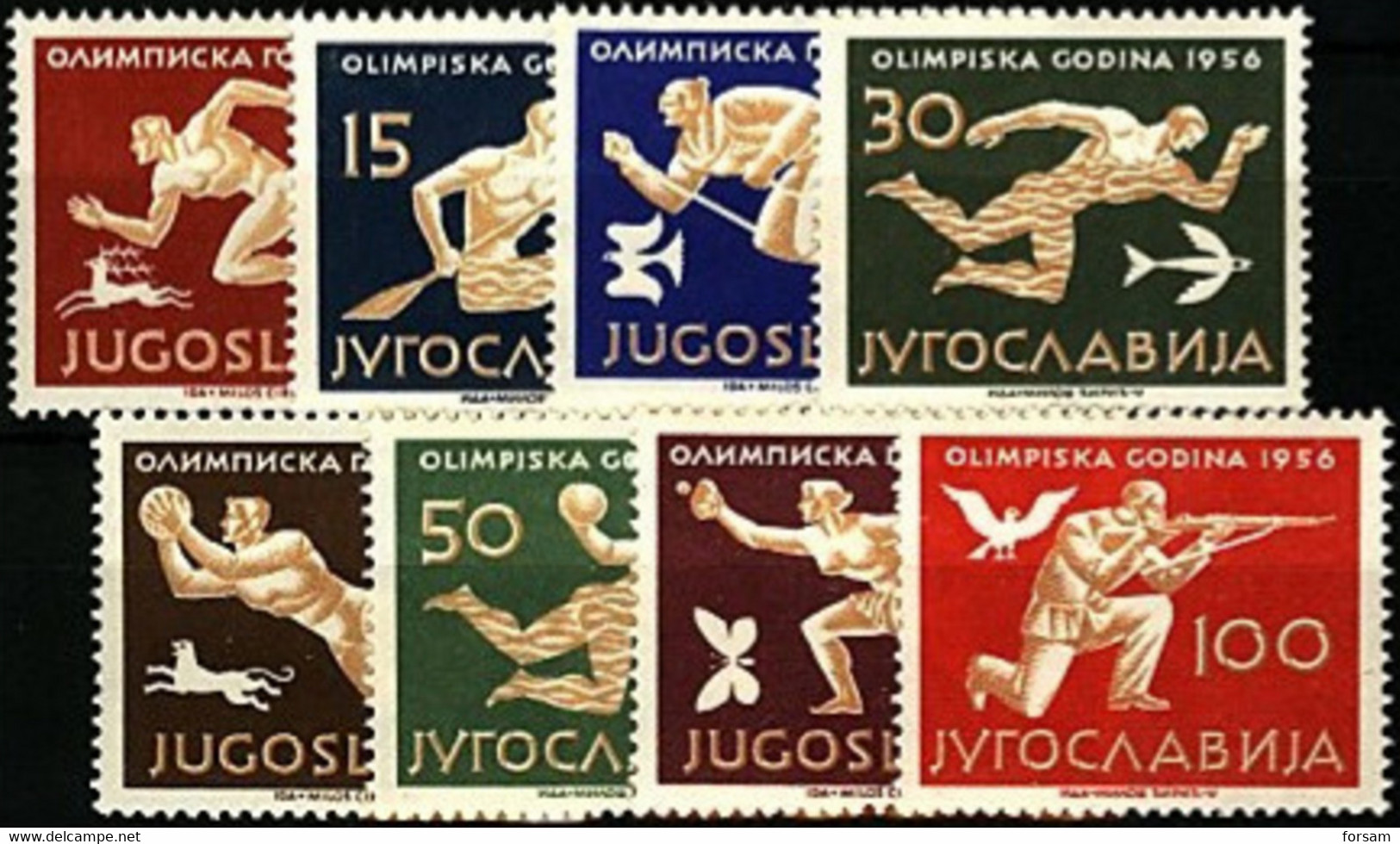 YUGOSLAVIA..1956..Michel # 804-811...MNH...MiCV - 150 Euro. - Nuevos