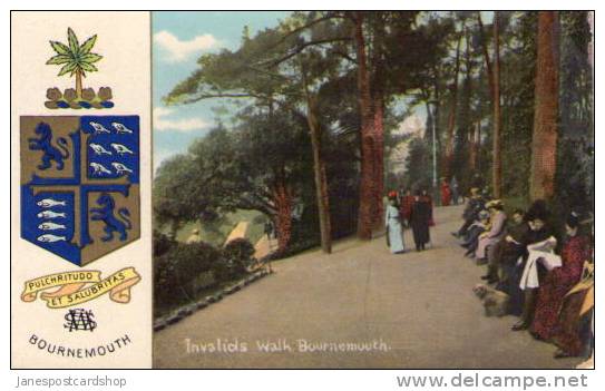 DORSET (was Hampshire) -INVALIDS WALK - With Town Crest. - ANIMATED -- BOURNEMOUTH - Bournemouth (depuis 1972)