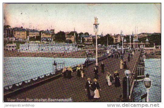 DORSET (was Hampshire) -View From The PIER SHELTER  -- BOURNEMOUTH - Bournemouth (depuis 1972)