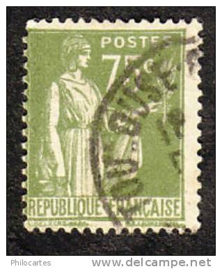 FRANCE  1932 -  Y&T 284A-   Type Paix  75c Olive  Impression Sur Les Dents - Oblitéré - Used Stamps