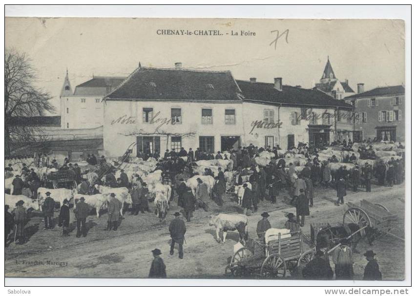 Chenay Le Chatel Foire Près De Paray Le Monial - Altri & Non Classificati