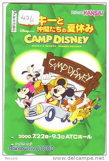 DISNEY Prepaidcard Japan (426)  *   Prepaid Karte Japan * Carte Prepayee Japon * - Disney