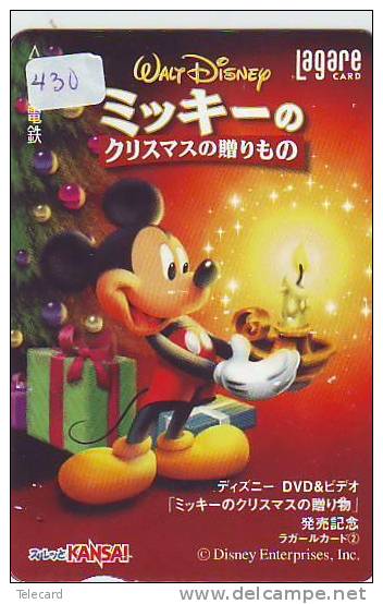 DISNEY Prepaidcard Japan (430)  *   Prepaid Karte Japan * Carte Prepayee Japon * CHRISTMAS * NOEL - Disney
