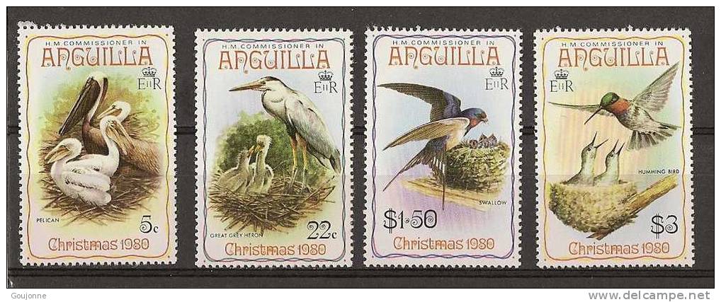 ANGUILLA  Oiseaux Et Leur Nichèe 365 368 ** - Colibris