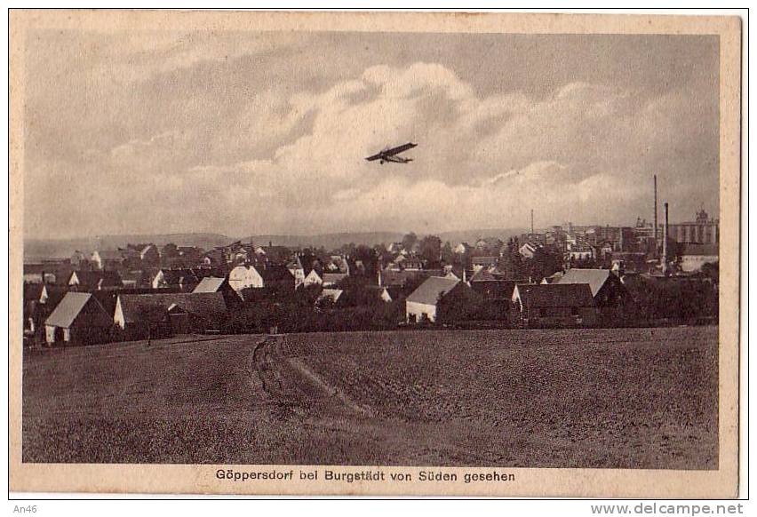 GOPPERSDORF Bel Burgstadt Von Suden Gesehen- ORIGINALE   D´EPOCA - Burgstädt