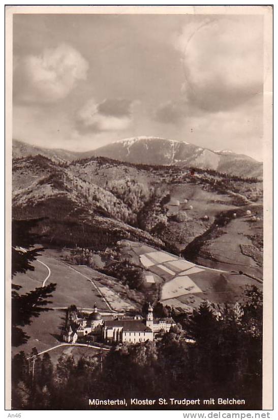 MUNSTERTAL-tubre KLOSTER ST.TRUDPERT MIT BELCHEN- ORIGINALE   D´EPOCA - Muenstertal